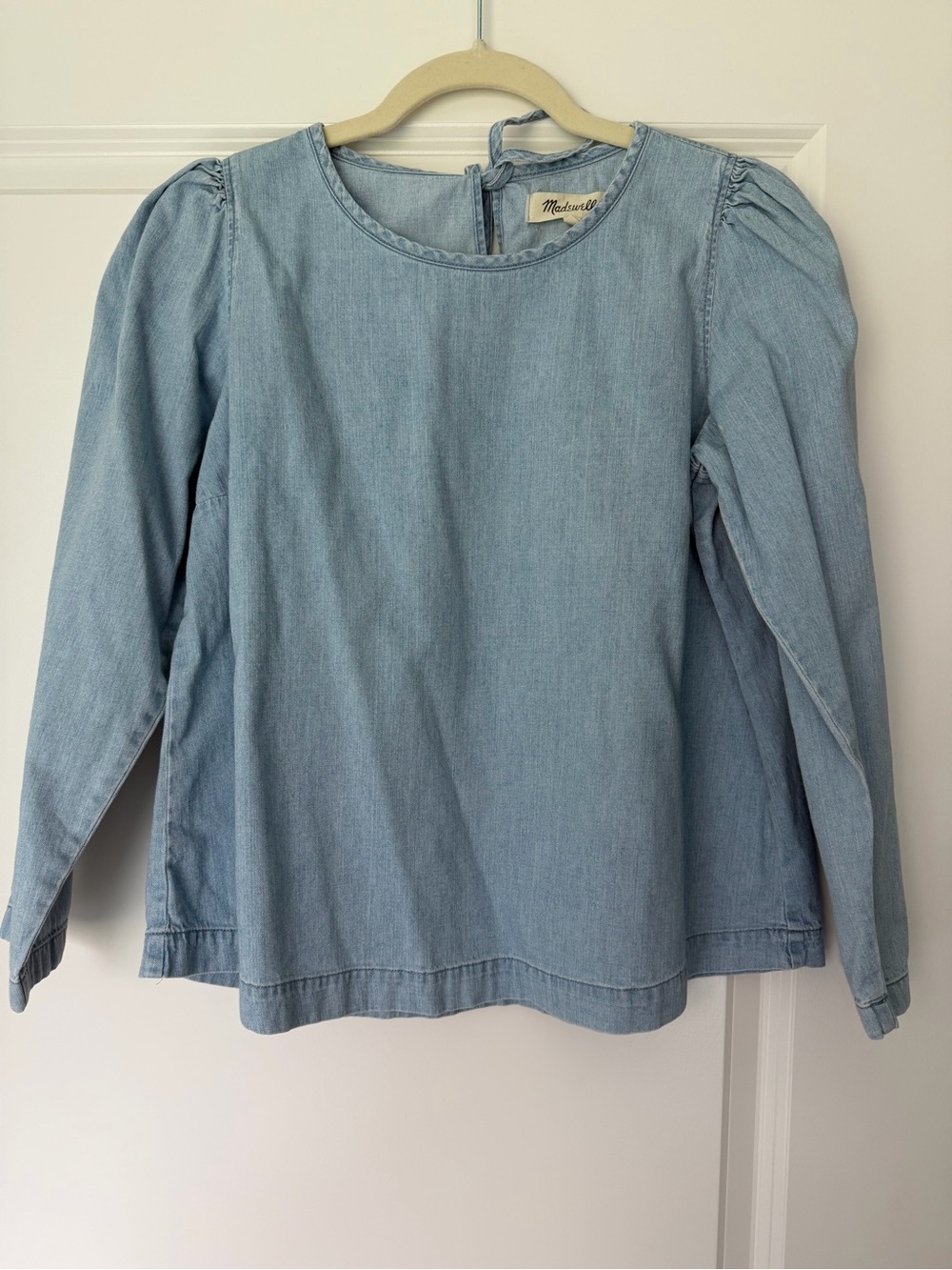 Madewell Light Denim Blue Long-Sleeve Kids Top